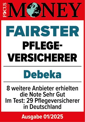 Fairste Kundenberatung | Debeka Pflegeversicherung | Focus Money