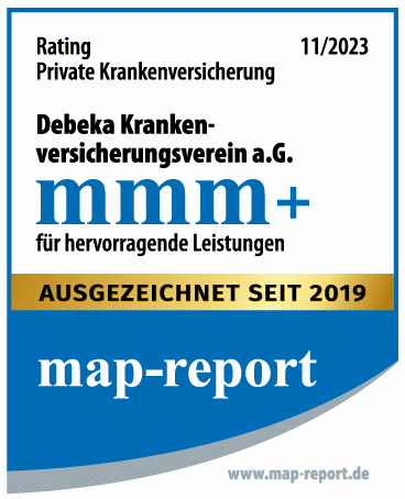 map report Debeka Krankenversicherungsverein hervorragende Leistungen