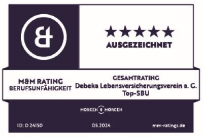 Morgen & Morgen-Rating: Berufsunfähigkeitsversicherung ausgezeichnet