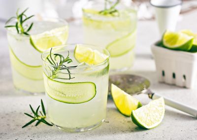 Cucumber gin gimlet