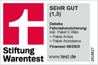 Stiftung Warentest Fahrradversicherung sehr gut