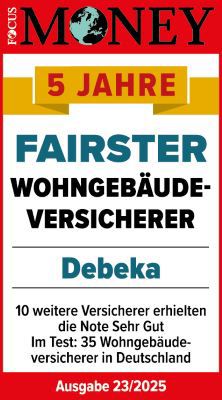 Testsiegel Focus Money: Fünf Jahre fairster Wohngebäudeversicherer