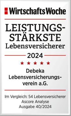 Wirtschaftswoche: Leistungsstaerkste Lebensversicherer 2024